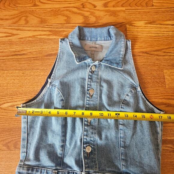Hudson Halter Utility Denim Dress Size Large - Picture 5 of 9